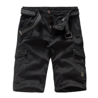 吉普盾男士休闲短裤欧美裤子男式五分裤纯色工装短裤亚马逊厂家直销