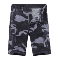 吉普盾男士短裤五分裤夏季迷彩裤沙滩裤宽松多口袋工装裤男潮流
