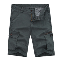 吉普盾男士夏季六袋工装裤 纯棉透气五分裤休闲大码中裤