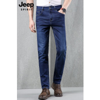 JEEP吉普2019春夏新款男士牛仔长裤时尚修身直筒弹力休闲大码裤