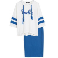 拉夏贝尔夏季新款套装女款puella休闲运动套装女两件套卫衣包臀裙20010850