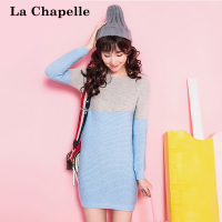 【福利款】拉夏贝尔Candie’s春装新款拼接针织连衣裙打底包臀短裙30064145