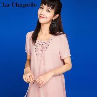 拉夏贝尔candie’s夏季新款韩版时尚甜美显瘦直筒连衣裙女30072839