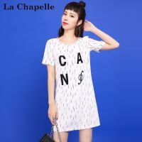 拉夏贝尔CANDIE'S夏季新款韩版宽松显瘦印花连衣裙女30072656