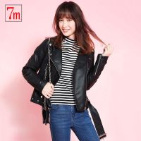 7M外套女韩版宽松学生新款潮bf机车夹克pu皮衣短款外套女70009008
