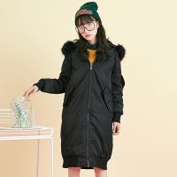 7M羽绒服女中长款冬韩版修身显瘦直筒加厚过膝保暖外套女70008153