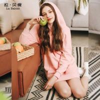 拉贝缇连帽包臀卫衣秋装新款休闲韩版加厚中长款一步裙女60300196