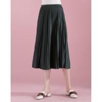 金丝绒百褶裙半身裙女秋冬季新款韩版中长高腰a字长裙子30084301