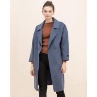 拉夏贝尔旗下毛呢外套女士冬季新款宽松中长款呢子大衣30084025