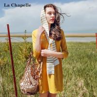 拉夏贝尔秋季新款显瘦短裙子宽松小清新学生连衣裙女10014535