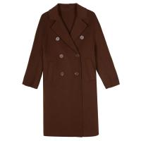 拉夏贝尔羊毛毛呢大衣女秋冬季新款韩版宽松外衣双面呢中长呢子外套30084030