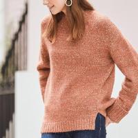 拉贝缇秋女毛衣宽松百搭韩版时尚毛线慵懒风针织衫60300449