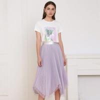 新款拉夏贝尔不规则两件套秋冬新款韩版时尚宽松休闲高腰百褶裙套装女10017616