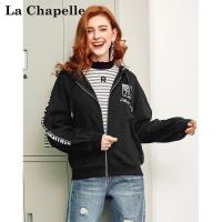 【热卖】拉夏贝尔Puella秋冬新款韩版休闲运动百搭棒球服连帽卫衣外套女20011714