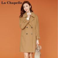 拉夏贝尔candie's秋冬新款百搭气质宽松显瘦毛呢外套女30074261