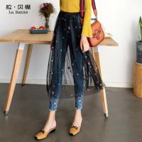 拉贝缇黑色半身罩裙长裙秋装韩版网纱裙单层时尚蓬蓬裙女60006013