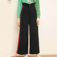 拉贝缇春季新款休闲裤女韩版学生休闲原宿风休闲阔腿裤女60006412