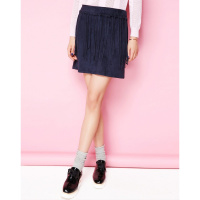 【福利款】拉夏贝尔麂皮流苏半身裙