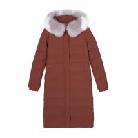 拉夏贝尔candies长款外套长袖轻薄拉链大码通勤女羽绒服30084002