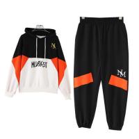 拉夏贝尔Laetia 卫衣2020秋冬新款时尚套装长裤长袖显瘦女学生气质903610078