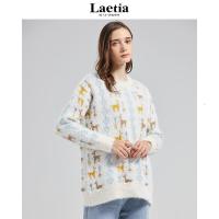 【苏】Laetia宽松套头毛衣女2020新款马海毛宽松外穿韩版加厚上衣
