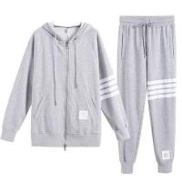 拉夏贝尔Laetia运动套装2020秋季卫衣连帽束脚裤两件套显瘦女潮903610036