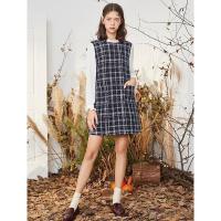 拉夏贝尔La Babite拉贝缇新款小香风连衣裙流行打底桔梗裙a字裙子60009301