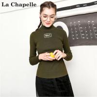 拉夏贝尔Puella冬季高领毛衣女新款上衣女针织打底衫20011476