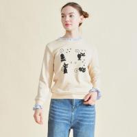 拉夏贝尔Laetia2020秋冬新款卫衣女韩版时尚女装上衣903610750