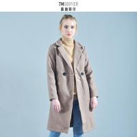 拉夏贝尔7M莫丽菲尔2020双面毛呢大衣女9047M0365