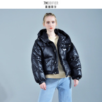 拉夏贝尔7M莫丽菲尔2020新款糖果色棉服女短款9047M0426