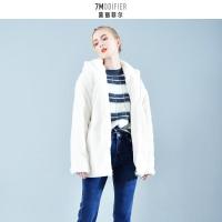 拉夏贝尔7M莫丽菲尔2020软妹外套女秋冬季新款可爱连帽兔耳