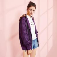 N拉夏贝尔春季新款连帽外套女装春夹克学生棒球服上衣72000808