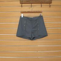 拉夏贝尔高腰排扣气质经典群裤休闲短裤10013679