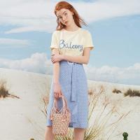 La Babite专柜同款时尚套装夏季新款T恤半身裙气质女神范套装