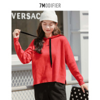 7M拉夏贝尔oversize卫衣宽松秋冬短款长袖薄款709D5078