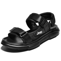JEEP吉普 男士沙滩鞋休闲户外软底凉鞋弹力网布凉拖鞋防滑潮A0005