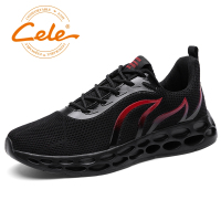 策乐(cele)新款运动休闲鞋男火焰男鞋透气低帮鞋潮流时尚跑步鞋软底舒适BC-8188H