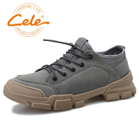 策乐(cele)休闲鞋男潮流工装鞋男英伦运动鞋男系带低帮鞋头层猪皮男鞋HY-8127