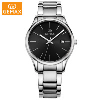 GEMAX/格玛仕 正品防水石英手表 女士商务休闲精钢腕表 MX2191