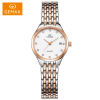 GEMAX/格玛仕 正品防水石英手表 女士时尚品牌精钢腕表 MX2214