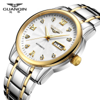 冠琴(GUANQIN)防水夜光全自动机械表镂空男士手表潮流时尚腕表