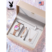 花花公子(PLAYBOY)女士手表时尚ins风正品方形彩色石英表2020年新款防水女表欧美十大腕表