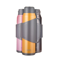 物生物(RELEA)悠彩不锈钢保温壶 家用户外旅行壶女 大容量车载水壶1500ml