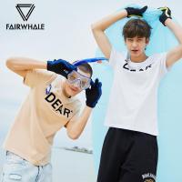 明星同款马克华菲短袖T恤男士2019夏季新款简约字母印花个性刺绣套头上衣