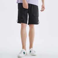 马克华菲夏新款商场同款直筒宽松舒适男士亚麻透气短裤