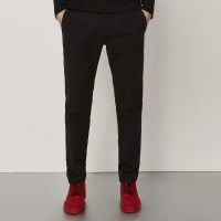 马克华菲男装春季新款舒适透气棉修身小脚男式休闲裤