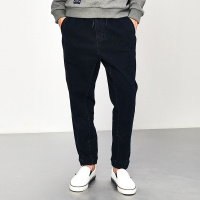 马克华菲男装春季新款时尚抽绳长裤男个性小脚休闲裤