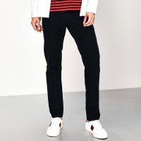 马克华菲男装2019春新款修身显瘦男式休闲裤
