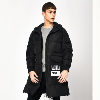 马克华菲冬新款保暖印花厚款男士羽绒服